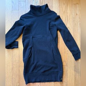 Athleta Black Long Sleeve Scuba Dress